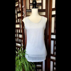 Calvin Klein white shimmer tank (Size M)